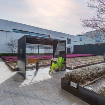 Photo de l'installation pour les fumeurs au BH06